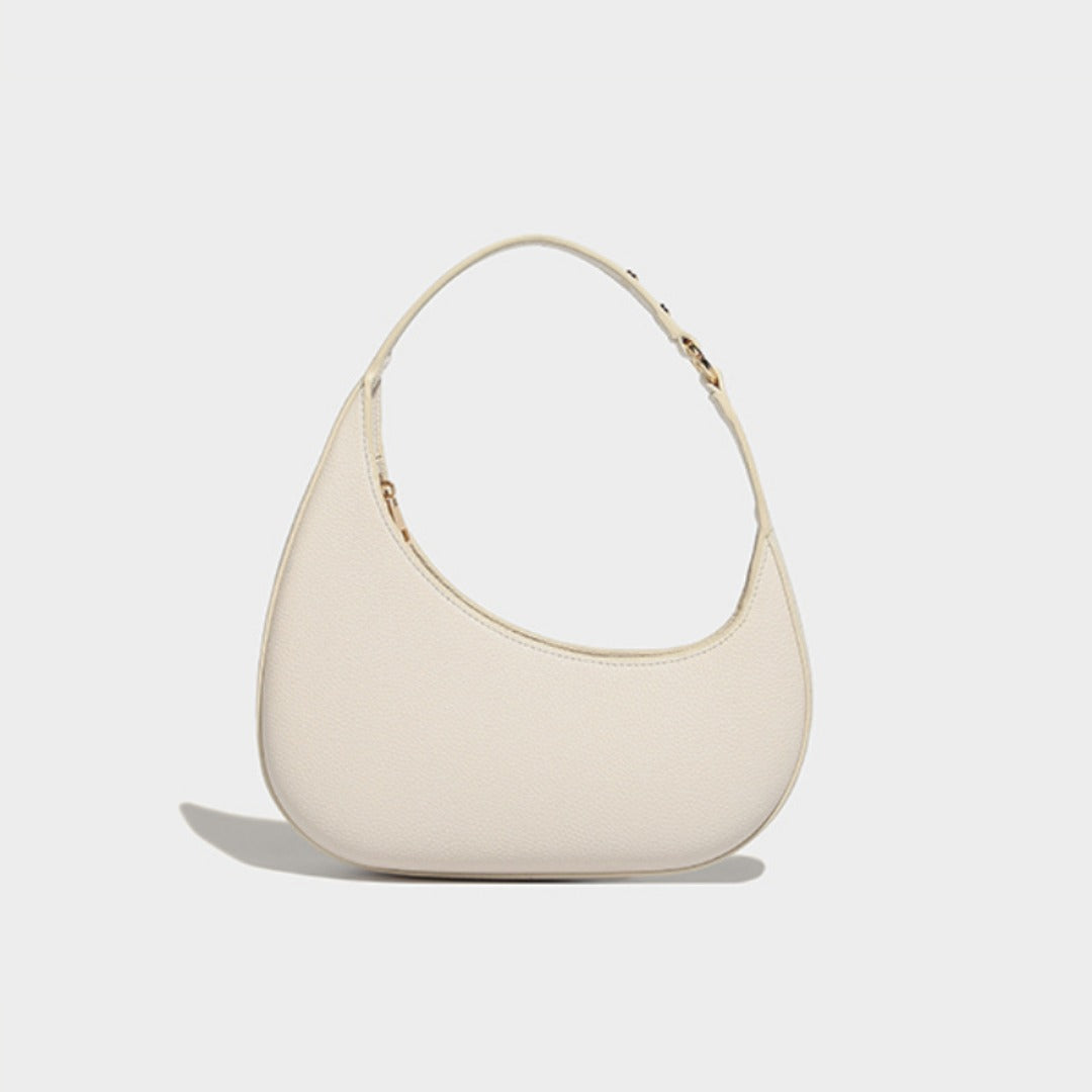 Bolso de diseño de moda con forma de media luna irregular, bolso de hombro, bolso hobo único para mujer 