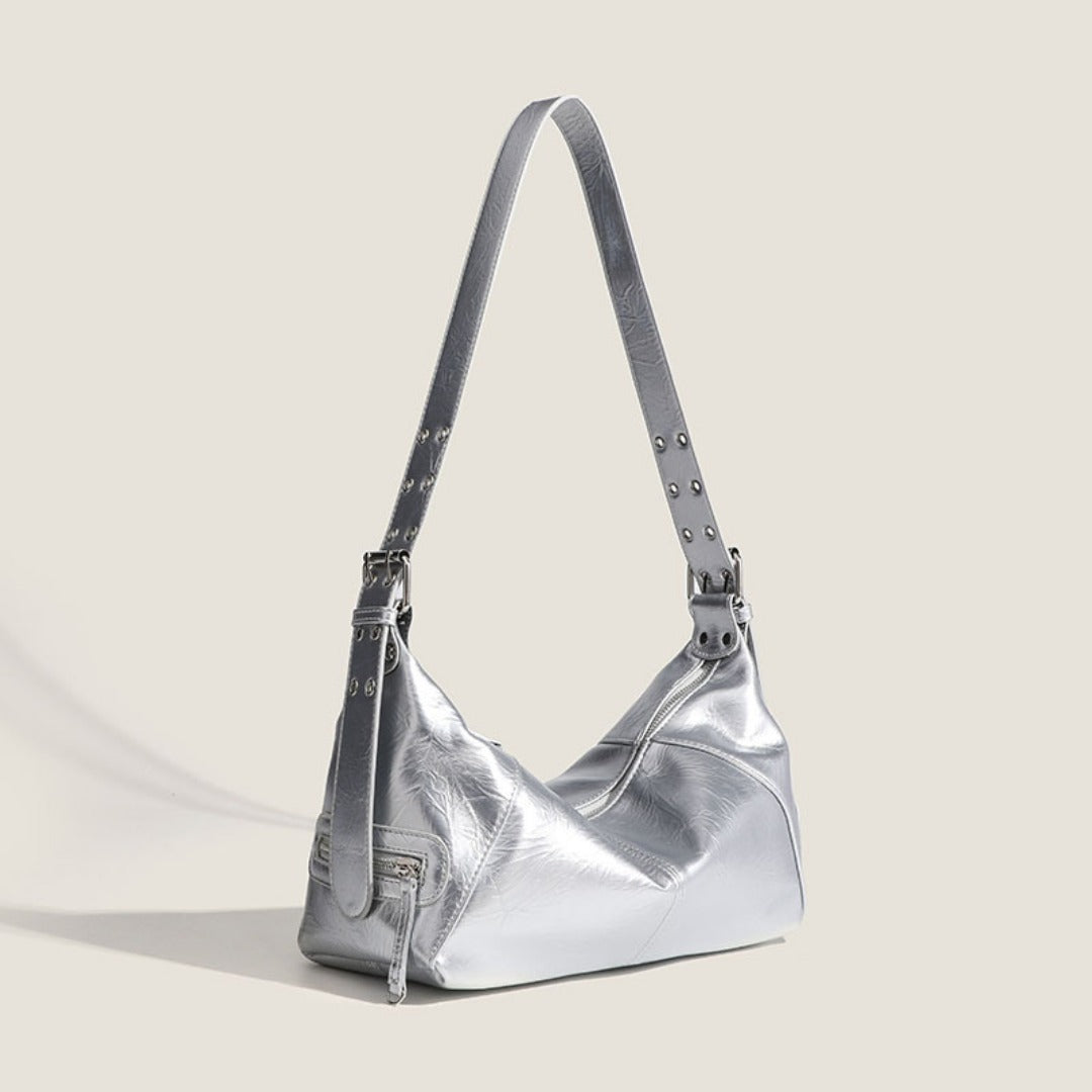 Bolsos hobo pequeños para mujer. Bolso de hombro estilo retro de estilo londinense, bolso versátil. 