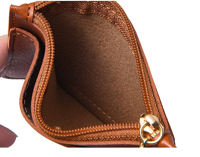 Ultra-thin new card bag for women, small and simple multi-card zipper change bag, large-capacity ID card holder, card holder. -dropshippingabc.com