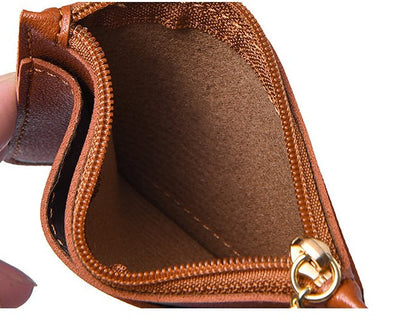 Ultra-thin new card bag for women, small and simple multi-card zipper change bag, large-capacity ID card holder, card holder. -dropshippingabc.com