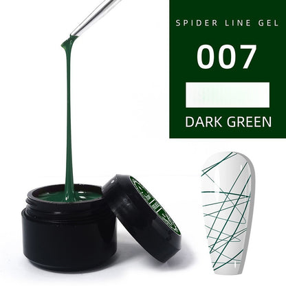 1060 Adhesivo elástico para uñas con pincel, pegamento para esmalte de uñas, fototerapia, pegamento tipo araña para uñas, pegamento pintado de metal, pegamento para tirar de alambre, pegamento de seda, uñas postizas