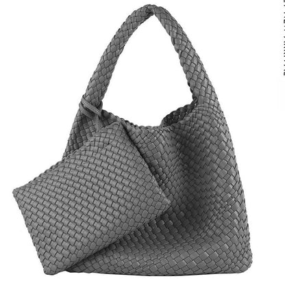 Bolso Hobo grande tejido para uso diario 2 en 1