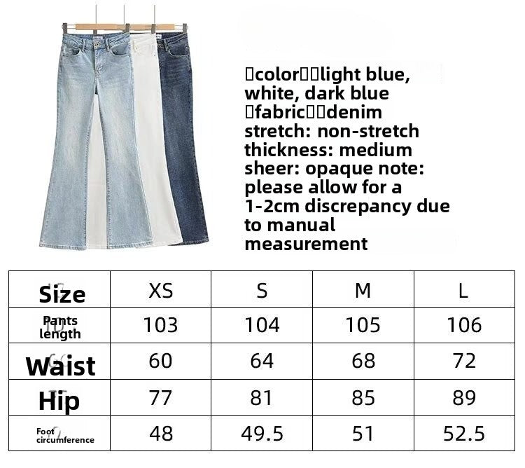 Women's Light Blue High Waist Slim Fit Bootcut Jeans