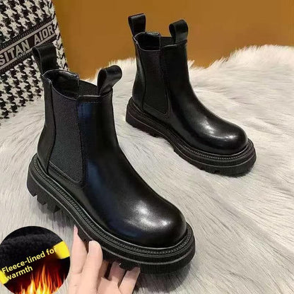 Chunky Heel Chelsea Ankle Boot