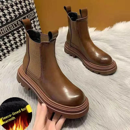 Chunky Heel Chelsea Ankle Boot