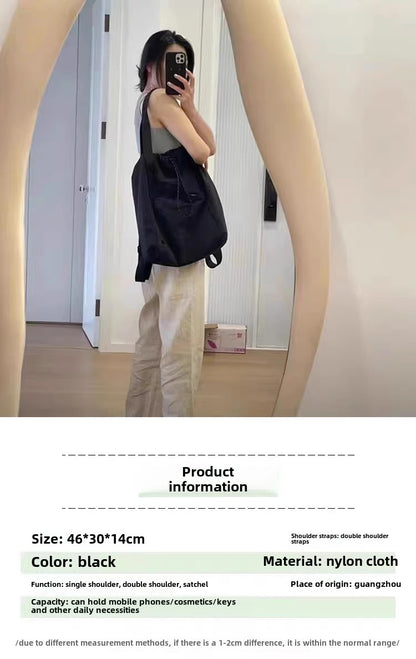 Bolso bandolera deportivo de nailon, impermeable, multiusos, con cordón ajustable, gran capacidad, ideal para yoga. 