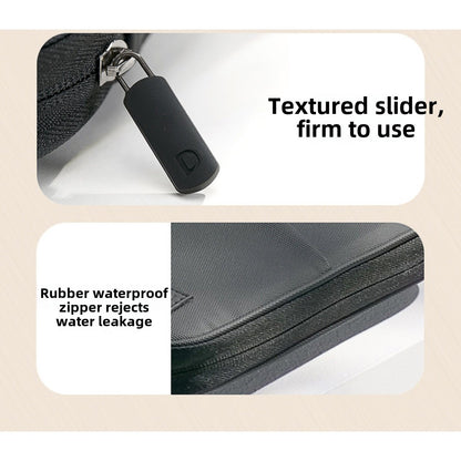 Large capacity passport bag, multi-function document storage bag, PU waterproof travel storage bag, anti-theft tote certificate bag.