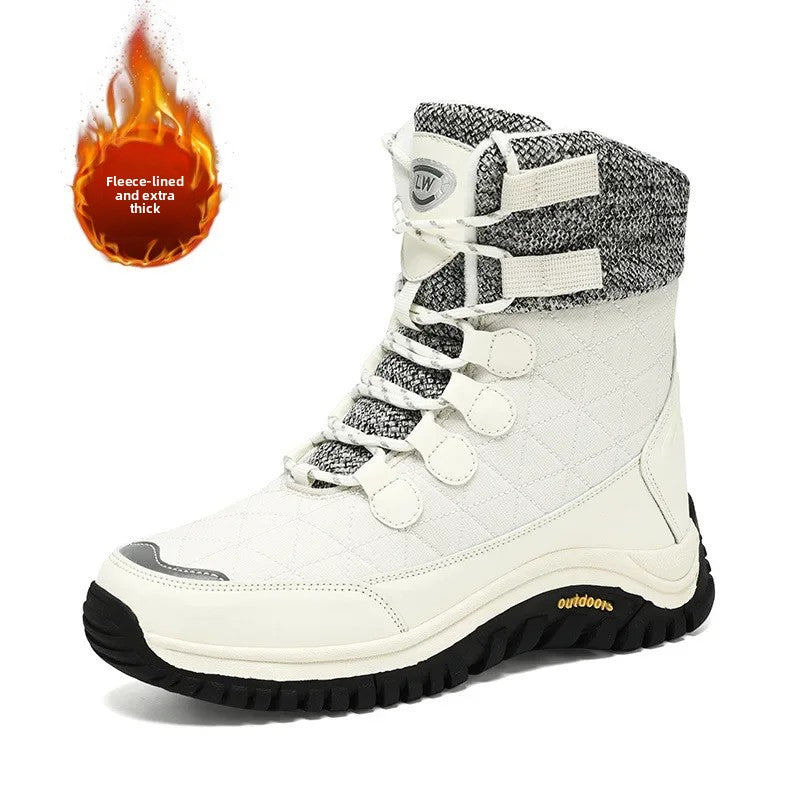 Women's Fur-Lined Ankle Snow Boots for Hiking new