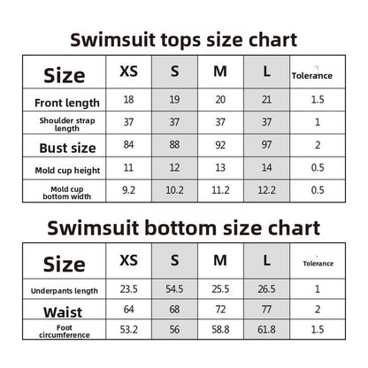 Printed Triangle Sexy Split Swimsuit Three Points Beach Bikini Female Neck-Tie Halter Bikini W Random Flower -dropshippingabc.com