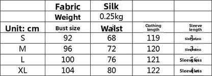 Women's Summer Sundress - Sexy Halter Sleeveless Satin Dress with Elastic Waist & Ruffle Trim -dropshippingabc.com