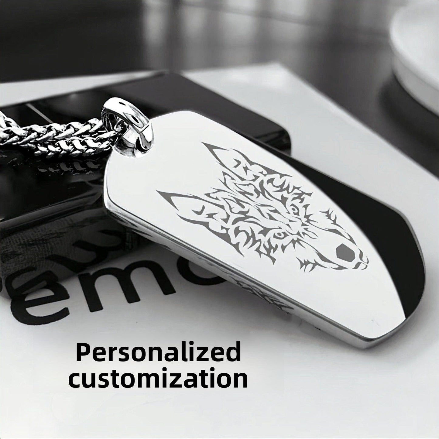 Custom Necklace Female Pendant Dog Tag Personalized Stainless Steel Ladies Birthday Gift -dropshippingabc.com