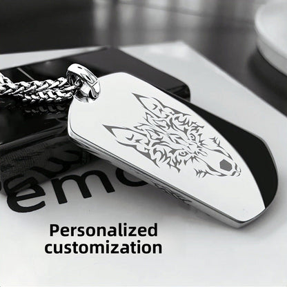 Custom Necklace Female Pendant Dog Tag Personalized Stainless Steel Ladies Birthday Gift -dropshippingabc.com