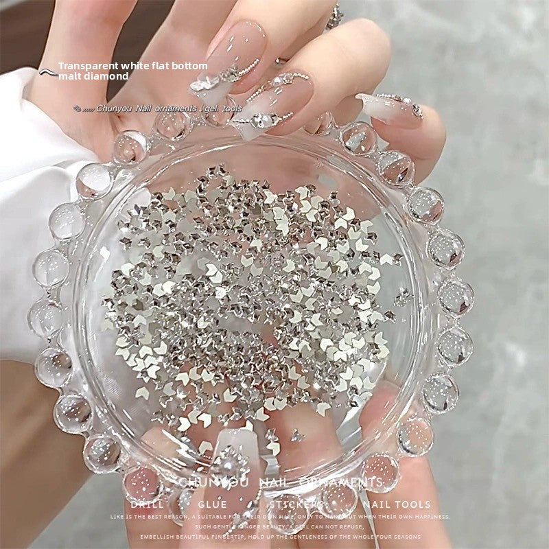 1061 Mini diamante de circonio rombo de 1,5 x 3, joyería de uñas con forma de ojo de caballo de micro circonio de base plana para uñas a presión