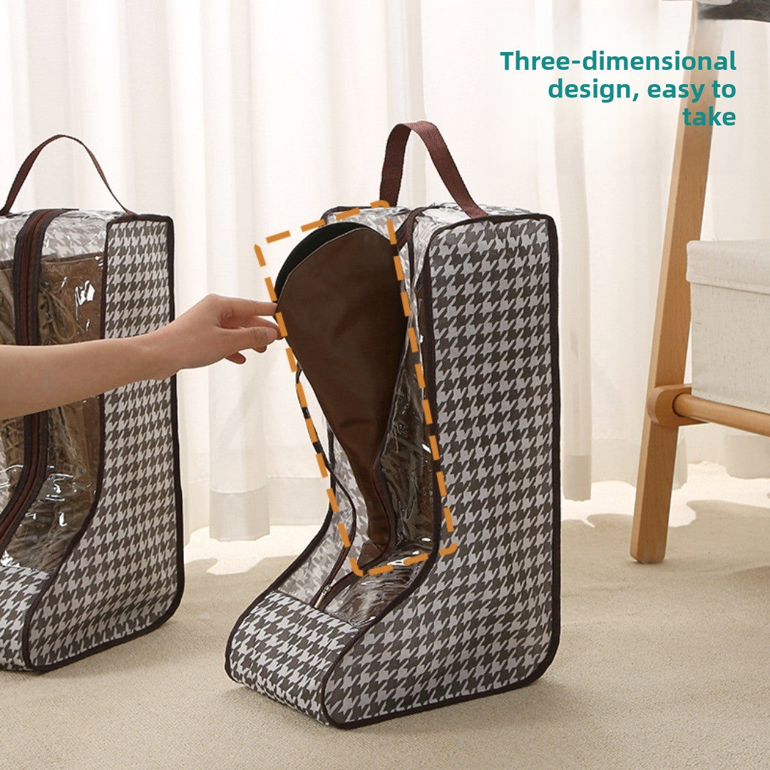 Bolsa para guardar zapatos, bolso multifuncional transparente para zapatos, bolsa para zapatos a prueba de polvo y humedad, bolsa protectora para botas altas y cortas. 
