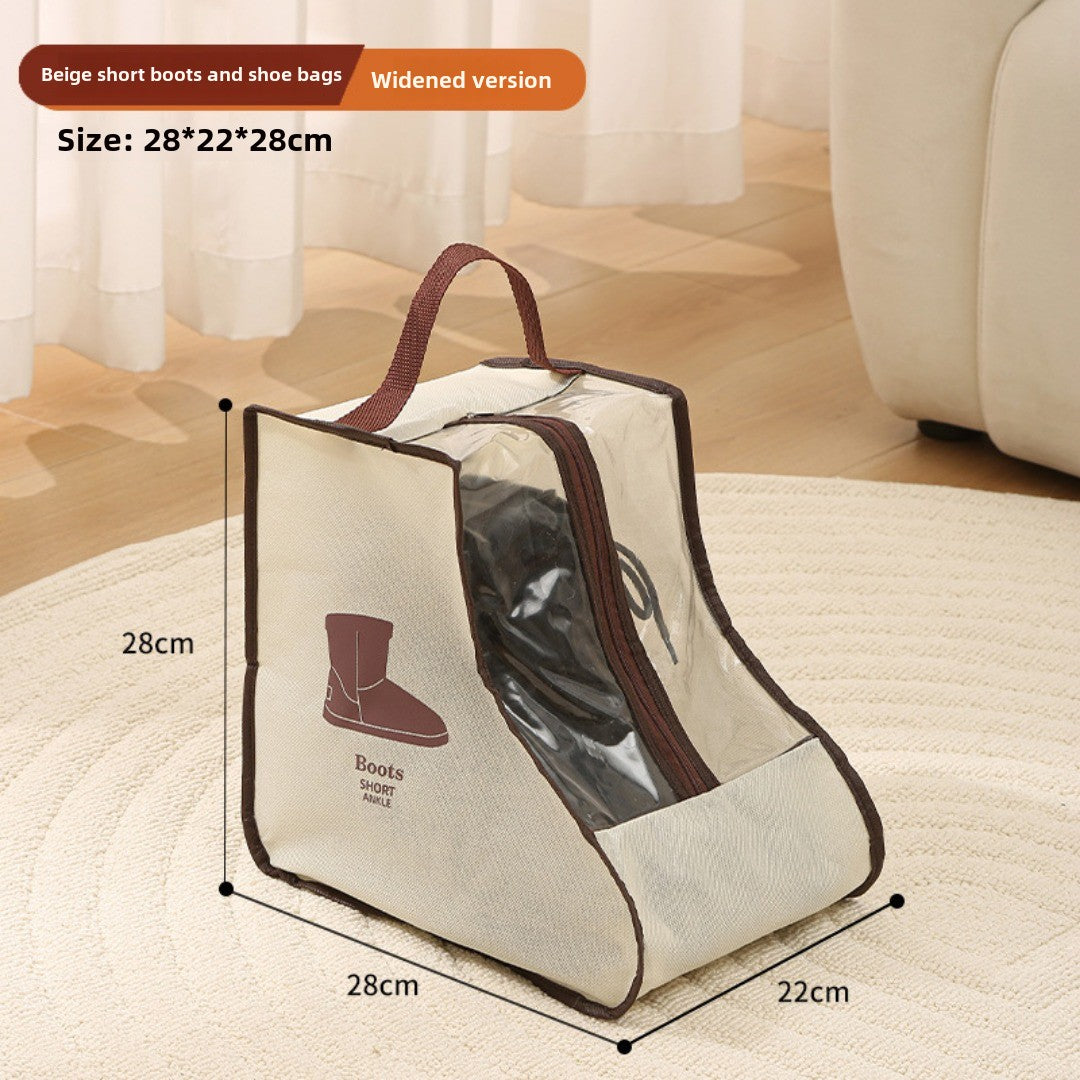 Bolsa para guardar zapatos, bolso multifuncional transparente para zapatos, bolsa para zapatos a prueba de polvo y humedad, bolsa protectora para botas altas y cortas. 
