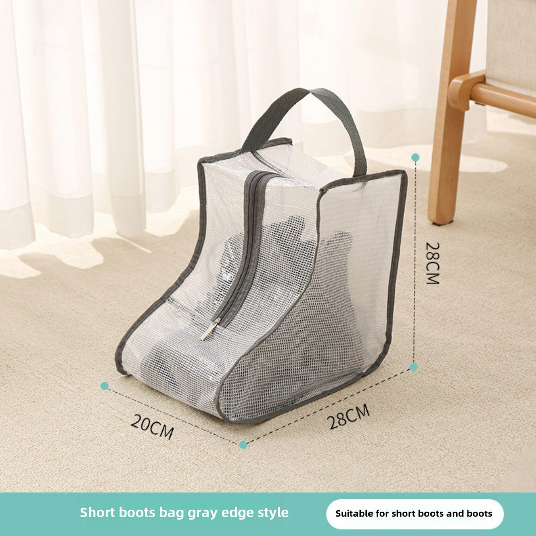 Bolsa para guardar zapatos, bolso multifuncional transparente para zapatos, bolsa para zapatos a prueba de polvo y humedad, bolsa protectora para botas altas y cortas. 