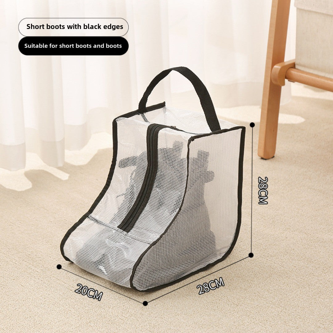 Bolsa para guardar zapatos, bolso multifuncional transparente para zapatos, bolsa para zapatos a prueba de polvo y humedad, bolsa protectora para botas altas y cortas. 