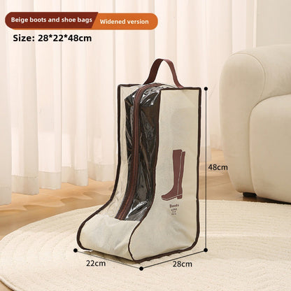 Bolsa para guardar zapatos, bolso multifuncional transparente para zapatos, bolsa para zapatos a prueba de polvo y humedad, bolsa protectora para botas altas y cortas. 
