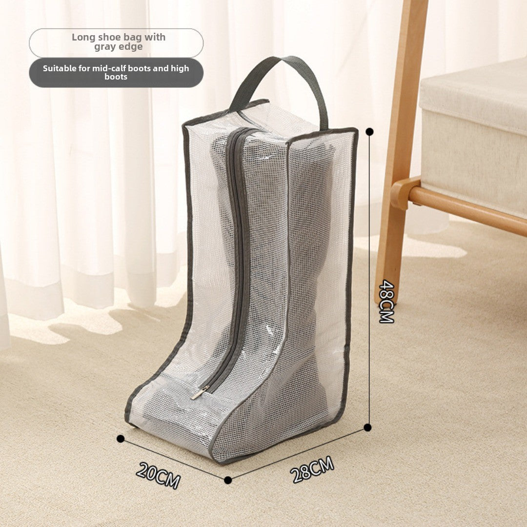 Bolsa para guardar zapatos, bolso multifuncional transparente para zapatos, bolsa para zapatos a prueba de polvo y humedad, bolsa protectora para botas altas y cortas. 