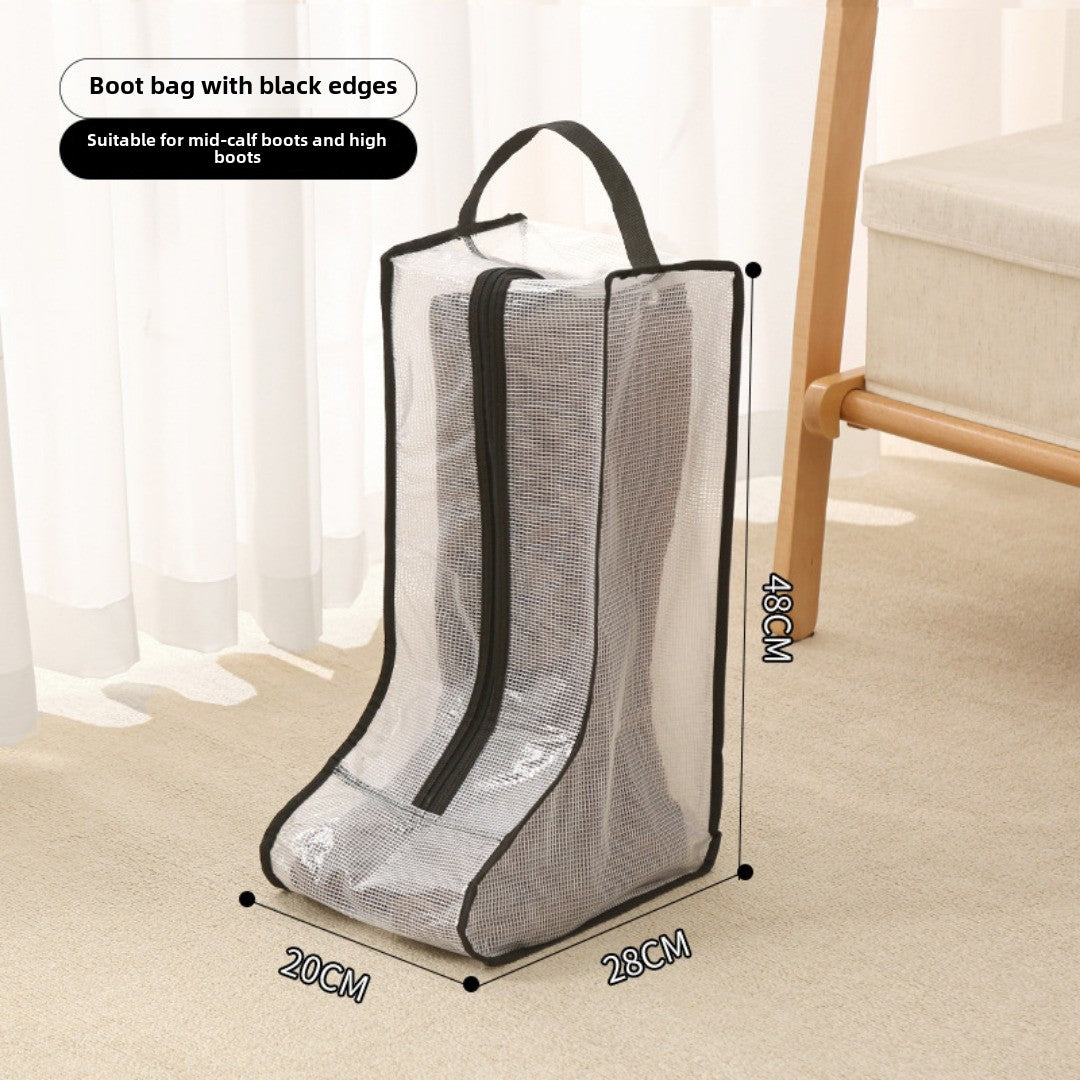 Bolsa para guardar zapatos, bolso multifuncional transparente para zapatos, bolsa para zapatos a prueba de polvo y humedad, bolsa protectora para botas altas y cortas. 
