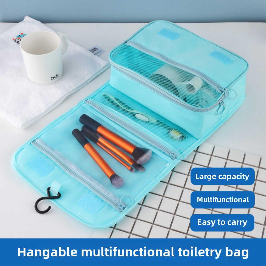 Neceser con compartimentos para artículos húmedos y secos, bolsa de viaje unisex, neceser de gran capacidad con cierre de gancho, impermeable. 