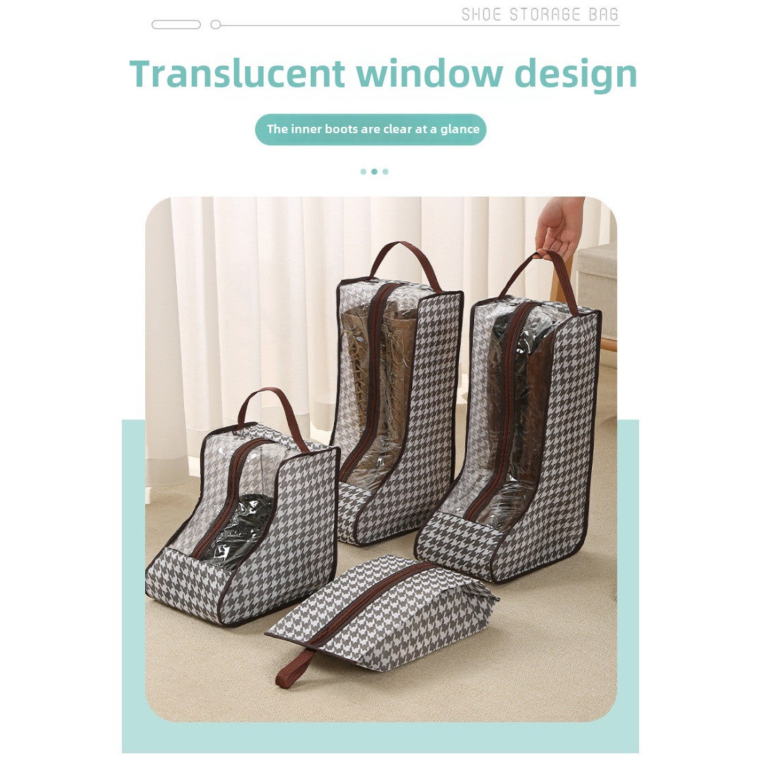 Bolsa para guardar zapatos, bolso multifuncional transparente para zapatos, bolsa para zapatos a prueba de polvo y humedad, bolsa protectora para botas altas y cortas. 