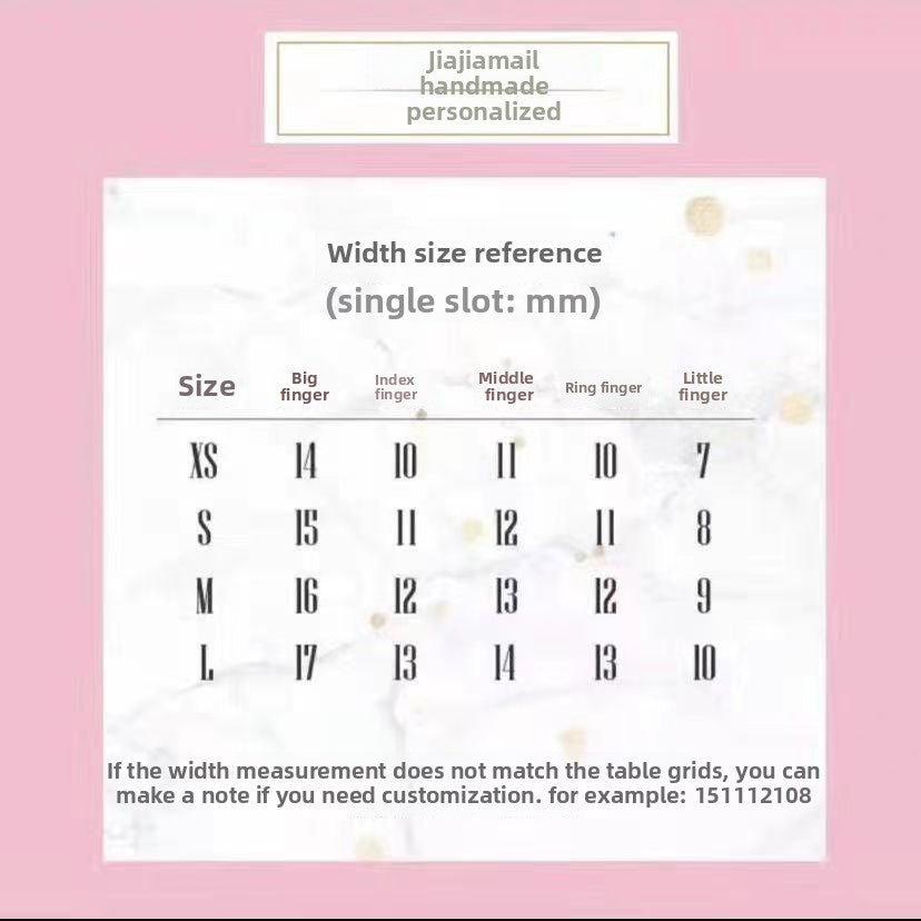 0957- Handmade press on nails fake nails removable