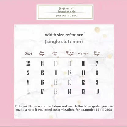 0957- Handmade press on nails fake nails removable