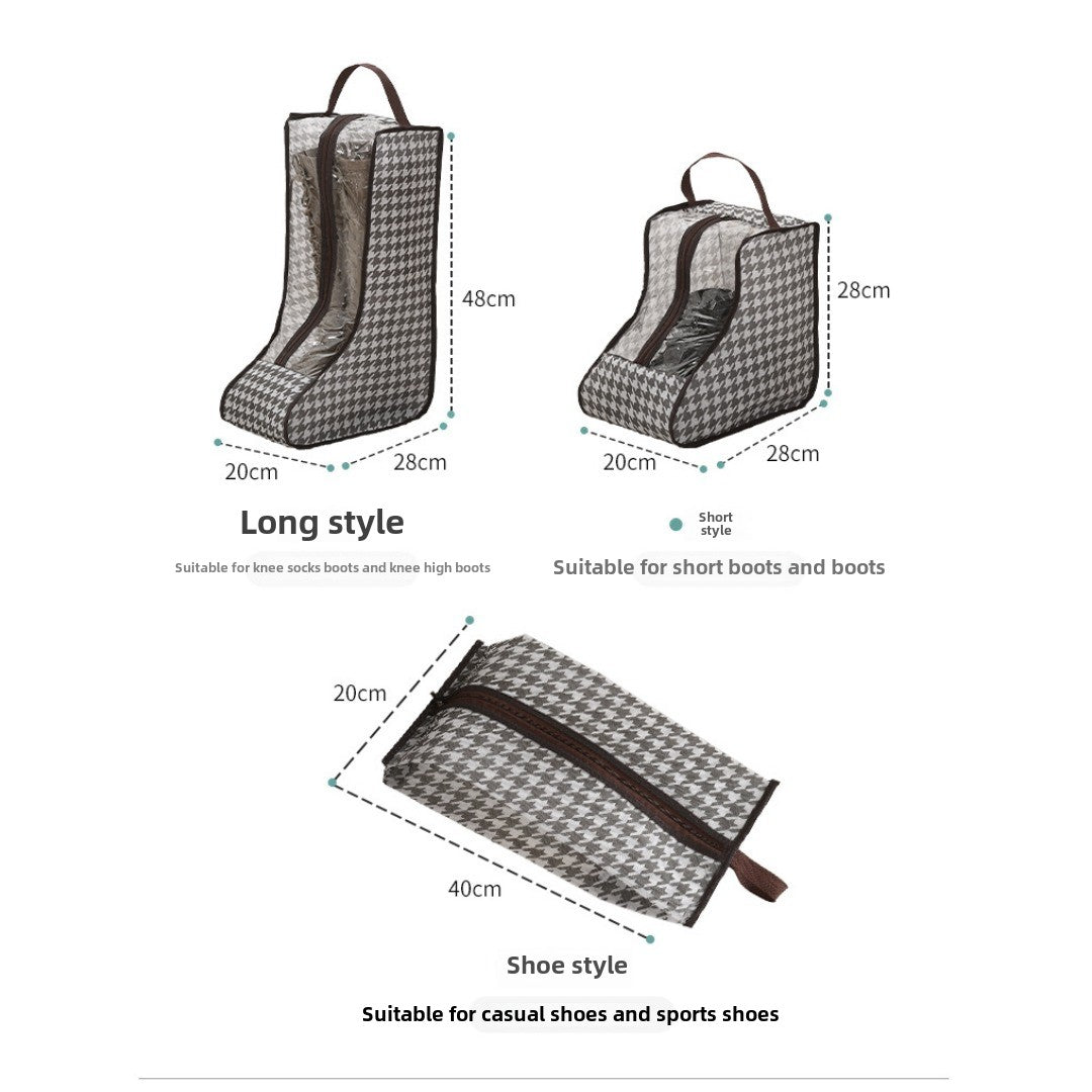 Bolsa para guardar zapatos, bolso multifuncional transparente para zapatos, bolsa para zapatos a prueba de polvo y humedad, bolsa protectora para botas altas y cortas. 