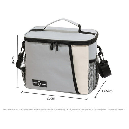 Bolsa de picnic para exteriores, bolsa para el almuerzo con correa cruzada, bolsa térmica para el hombro, bolsa para el almuerzo, bolsa para guardar bebidas frías y frutas 