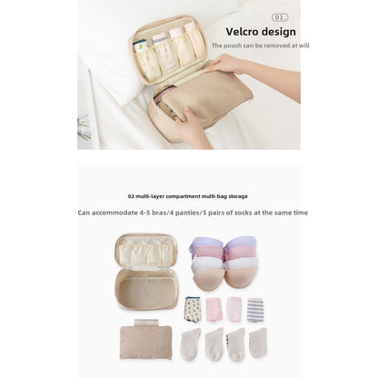 Oxford cloth underwear and socks storage bag, modern simple and fashionable large-capacity convenient finishing bag, underwear storage bag