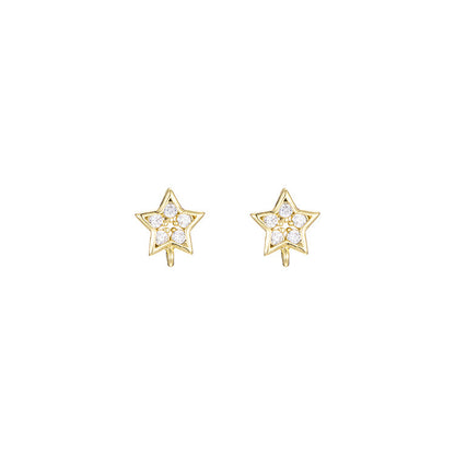 Gold Star Hoop Earrings for Women earringEarrings for WomenGold Star EarringsGold Star Earrings for WomenStar Earrings for Women