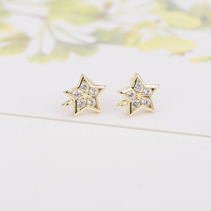 Gold Star Hoop Earrings for Women earringEarrings for WomenGold Star EarringsGold Star Earrings for WomenStar Earrings for Women