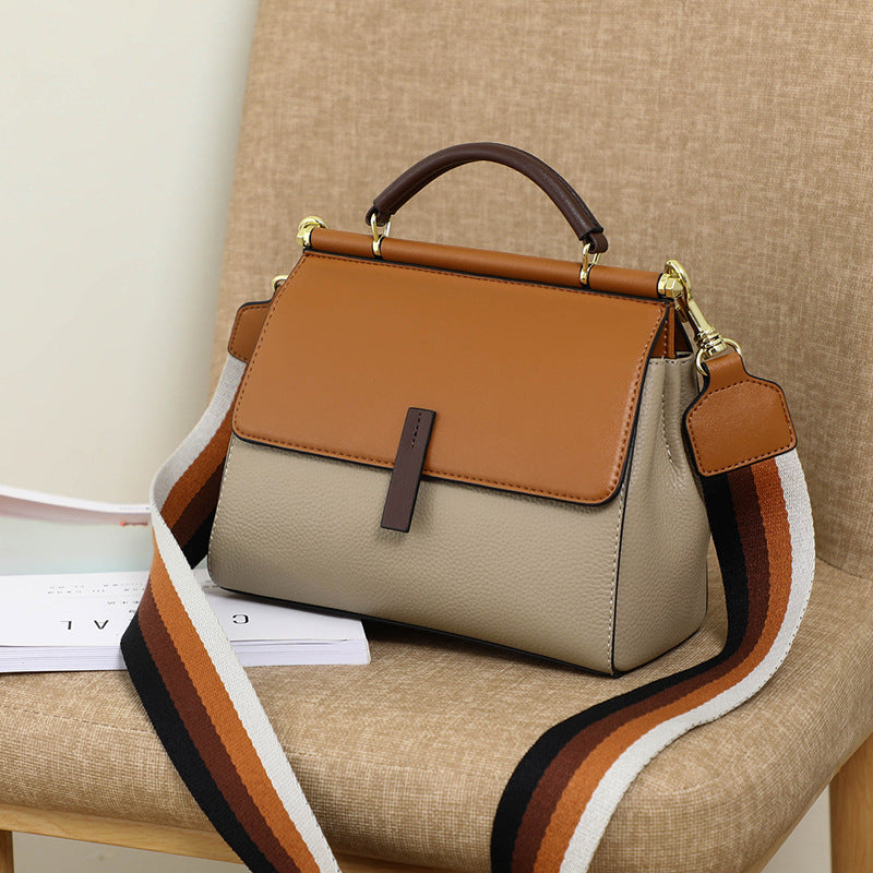 Bolso de mano de piel de vacuno, bandolera de piel 8853