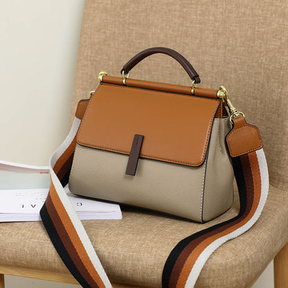 Bolso de mano de piel de vacuno, bandolera de piel 8853