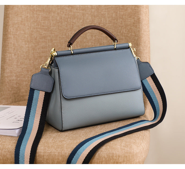 Bolso de mano de piel de vacuno, bandolera de piel 8853