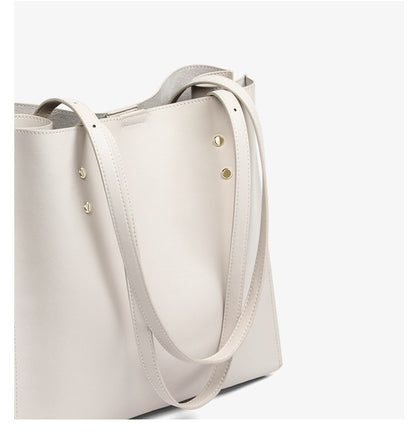 Genuine leather large hobo bag for women commuter bucket bag 5558