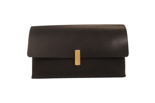 Bolso bandolera pequeño de piel auténtica para mujer, estilo clásico y moderno.