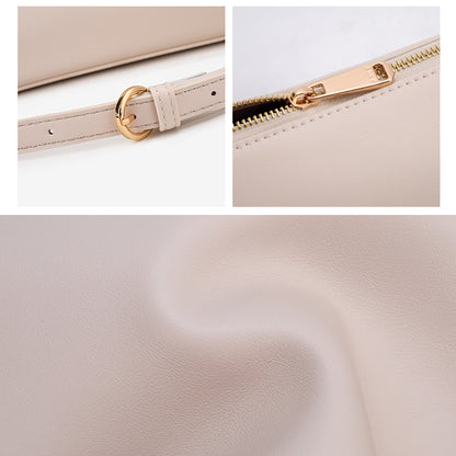 Bolso Hobo Sólido, Bolso de Hombro, Bolso Tote Sencillo y Elegante para Mujer, Gran Capacidad