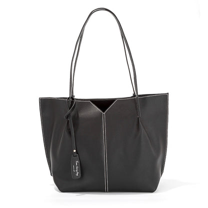 Bolso tote hobo grande con asa superior para mujer, de piel auténtica, ideal para desplazamientos diarios. Gran capacidad H071804