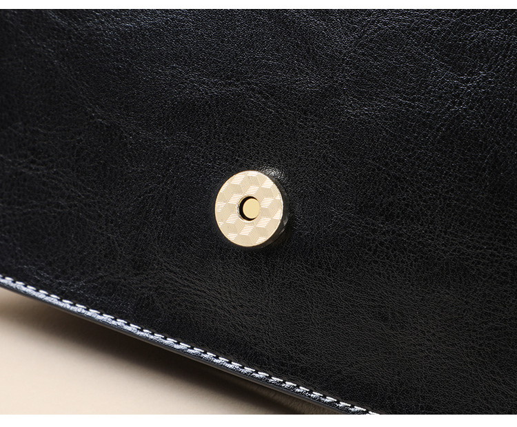 Bolso bandolera pequeño cuadrado de piel auténtica para mujer, con forma geométrica.