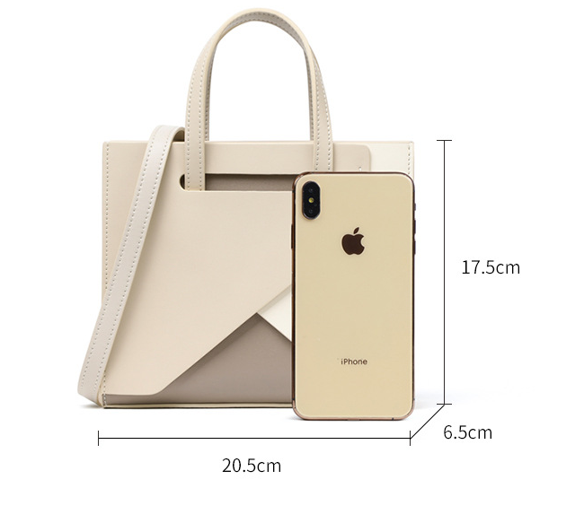 Bolso bandolera de piel auténtica para mujer, de gran capacidad, sencillo, tipo tote, 8866