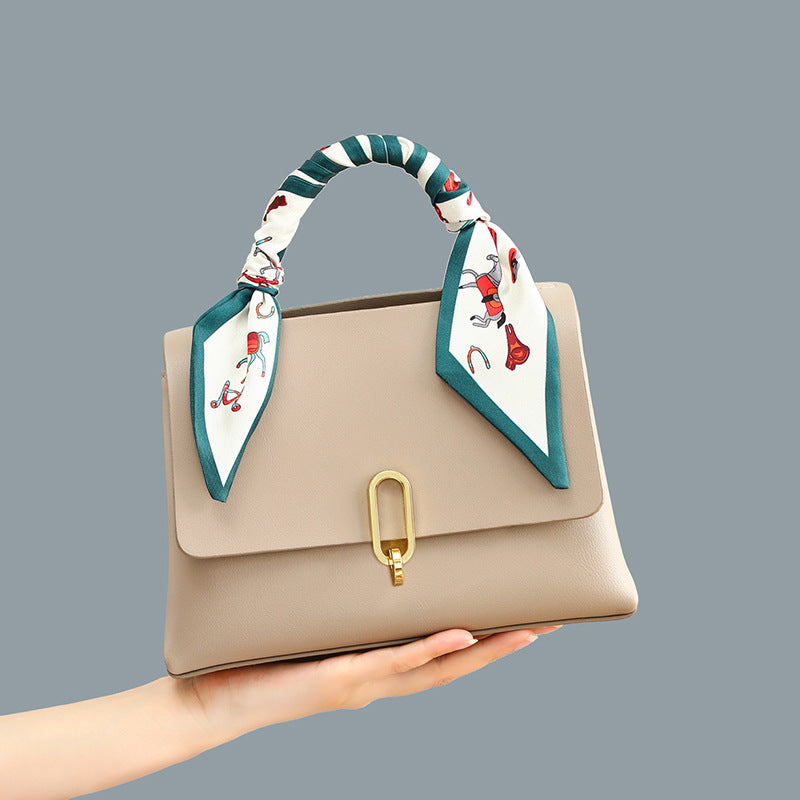 Bolso bandolera de piel auténtica para mujer