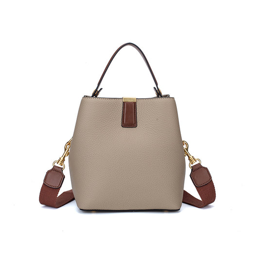 Bolso bandolera tipo cubo para mujer, sencillo y elegante.