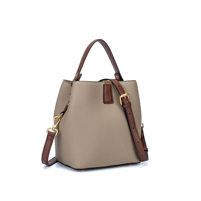 Bolso bandolera tipo cubo para mujer, sencillo y elegante.