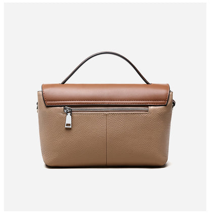 Bolso bandolera de piel auténtica para mujer, bolso de hombro, bolso de mano