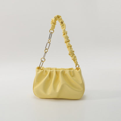 Bolso bandolera pequeño con textura arrugada y correa de cadena 8002