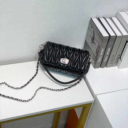 Women's Rhombus Diamond Chain Bag - Small Hobo Crossbody Shoulder Bag