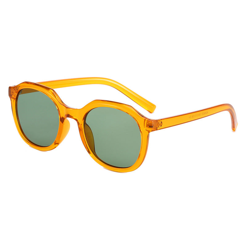 Round Big Frame Sunglasses for Women - Fashion Retro Sun Glasses