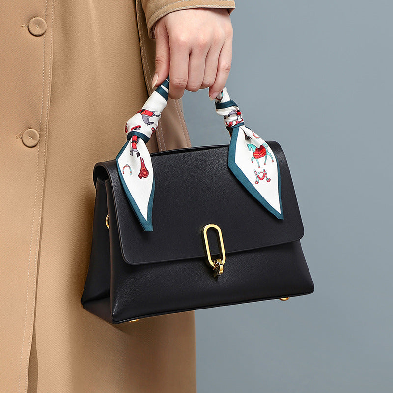 Bolso bandolera de piel auténtica para mujer